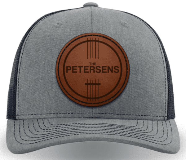 Leather Patch Hat - Heather Grey/Navy
